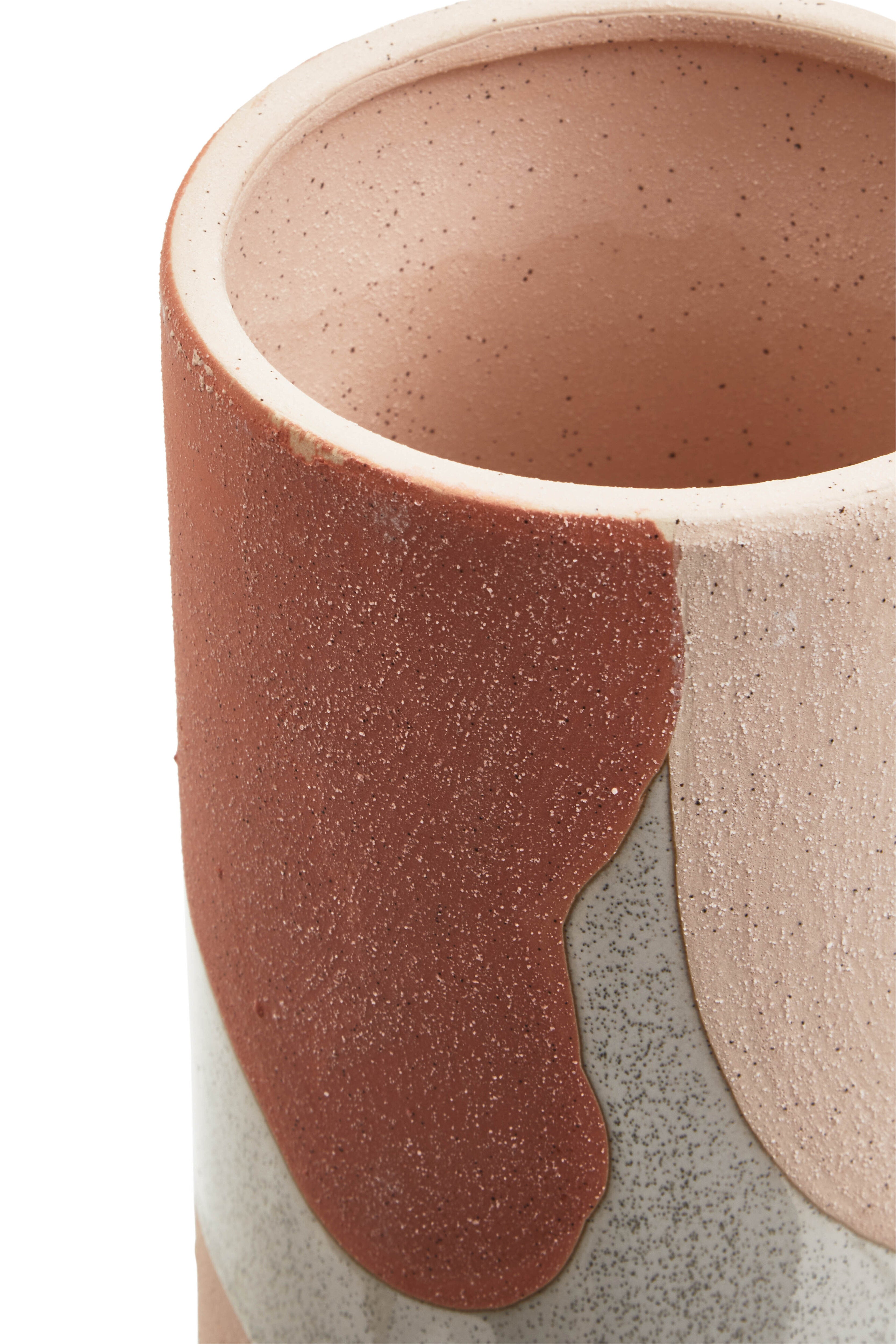Carlo Abstract Terracotta Vase | Small